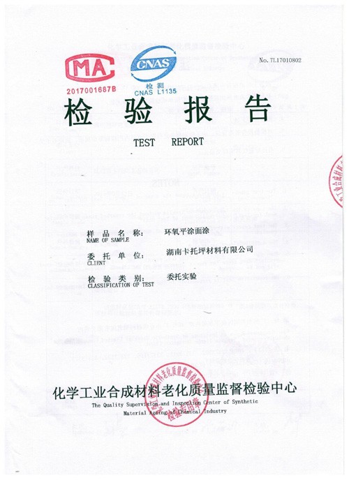环氧面涂检测报告